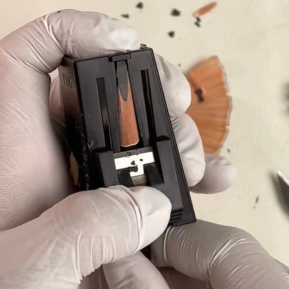 VOKAL PMU Precision BrowPro Sharpener – For Round-Core Wooden Eyebrow Pencils