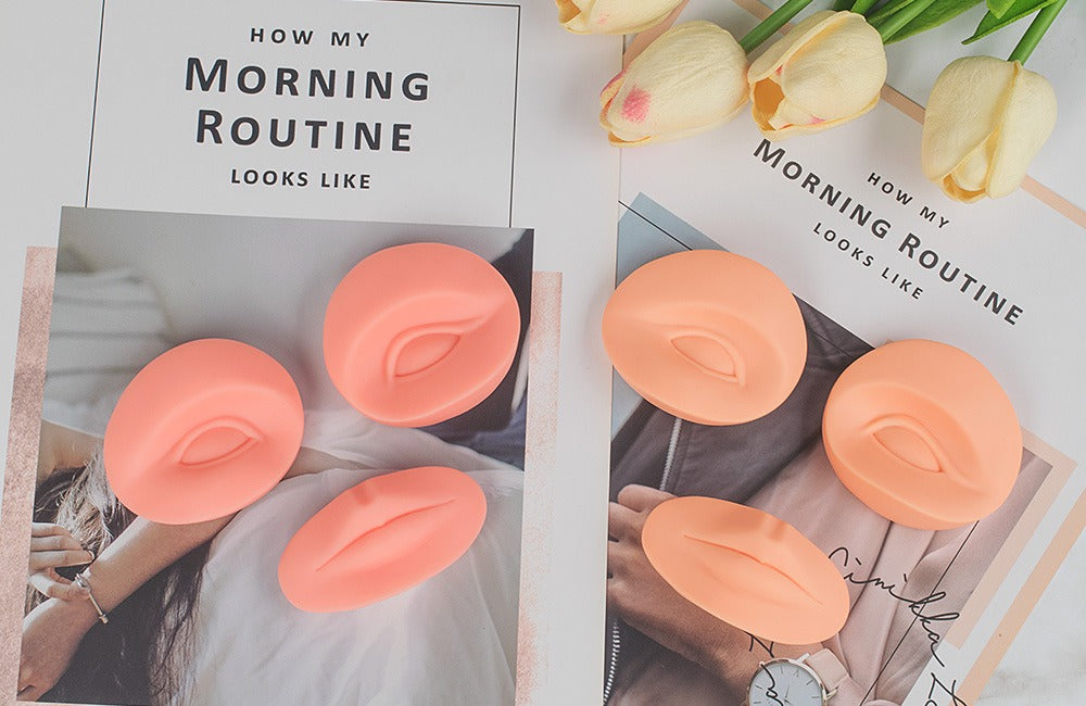 5D PMU Practice Silicone Modules | Eyes & Lips Training Skin Pads