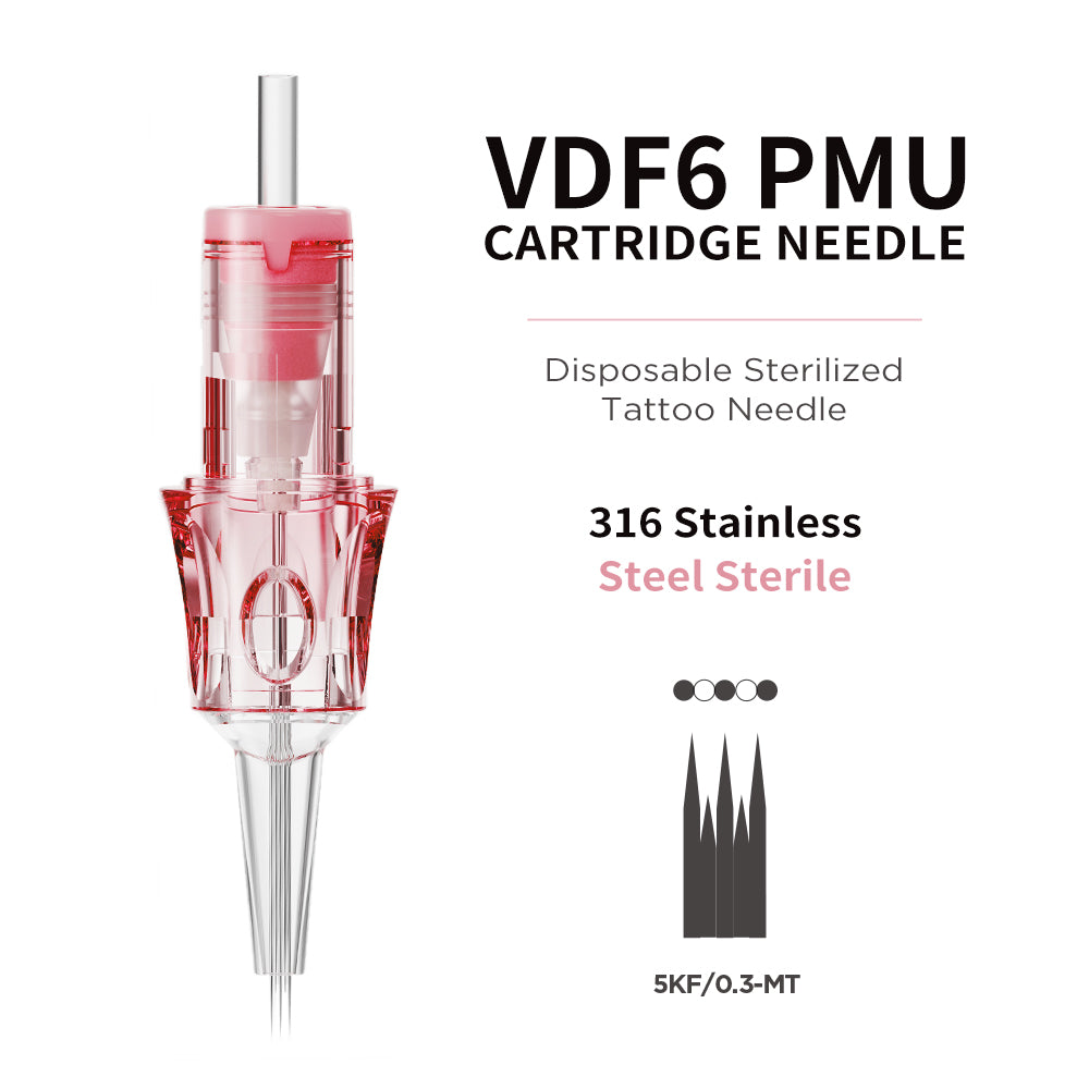 V6 Pink & Transparent Needle Cartridge – Standard Model