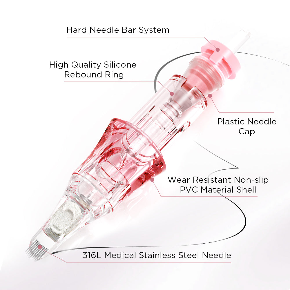 V6 Pink & Transparent Needle Cartridge – Standard Model