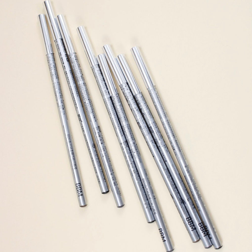 BBM Natural Lightweight Hard-Core Chisel Eyebrow Pencil – Waterproof Brow Mapping & Makeup Pencil – 12PCS/Pack