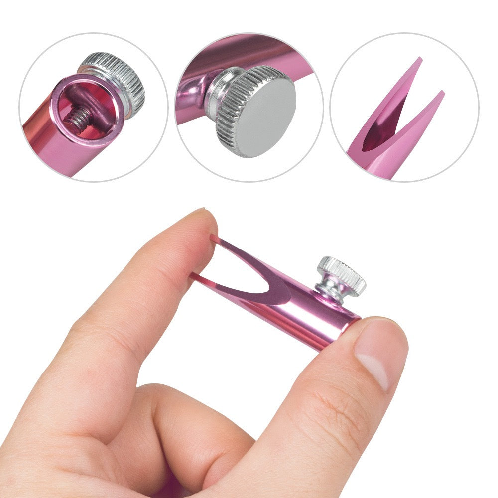 Cylinder-shaped Metal Eyebrow Pencil Sharpener - 3PCS