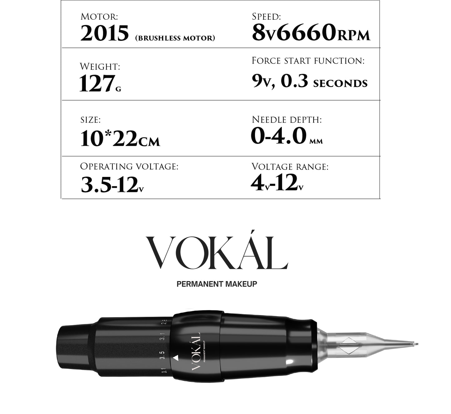 VOKÁL PMU MACHINE V01 — Professional Brushless Device