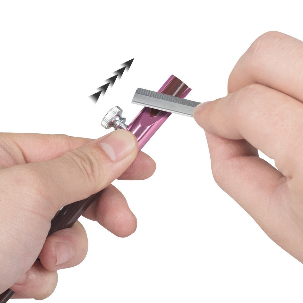 Cylinder-shaped Metal Eyebrow Pencil Sharpener - 3PCS