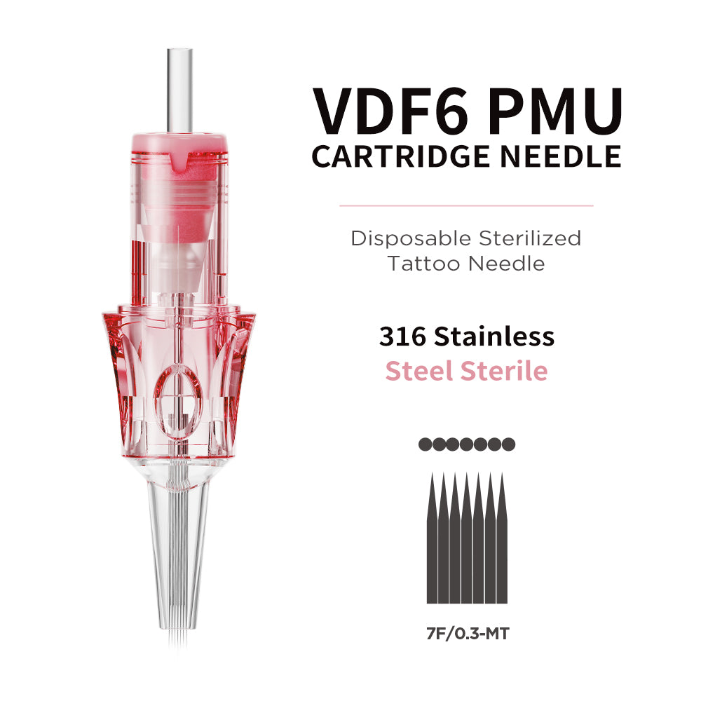 V6 Pink & Transparent Needle Cartridge – Standard Model