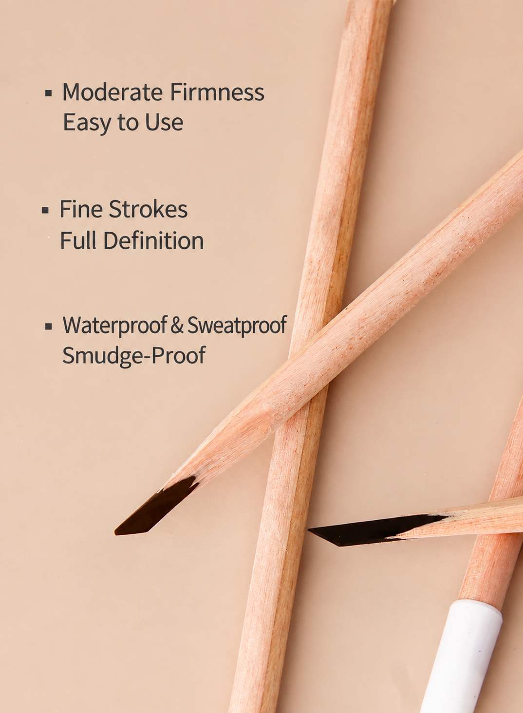 Professional Wooden Round-Core Machete Eyebrow Pencil – Waterproof Brow Mapping & Hairstroke Design Pencil, 12PCS/Pack