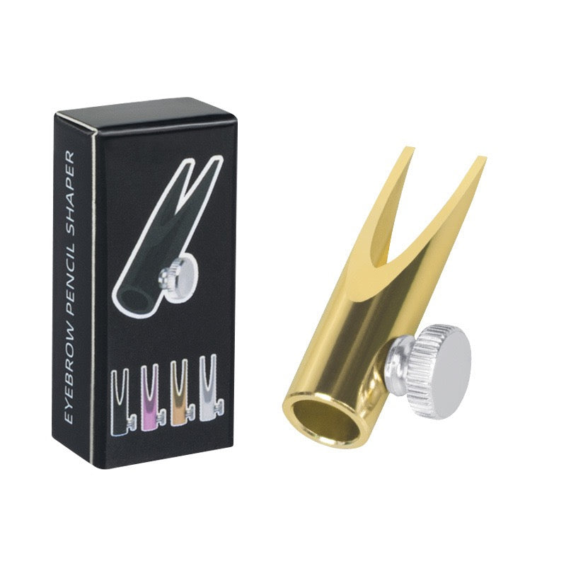 Cylinder-shaped Metal Eyebrow Pencil Sharpener - 3PCS