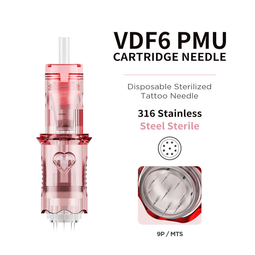 V6 Pink & Transparent Needle Cartridge – Standard Model