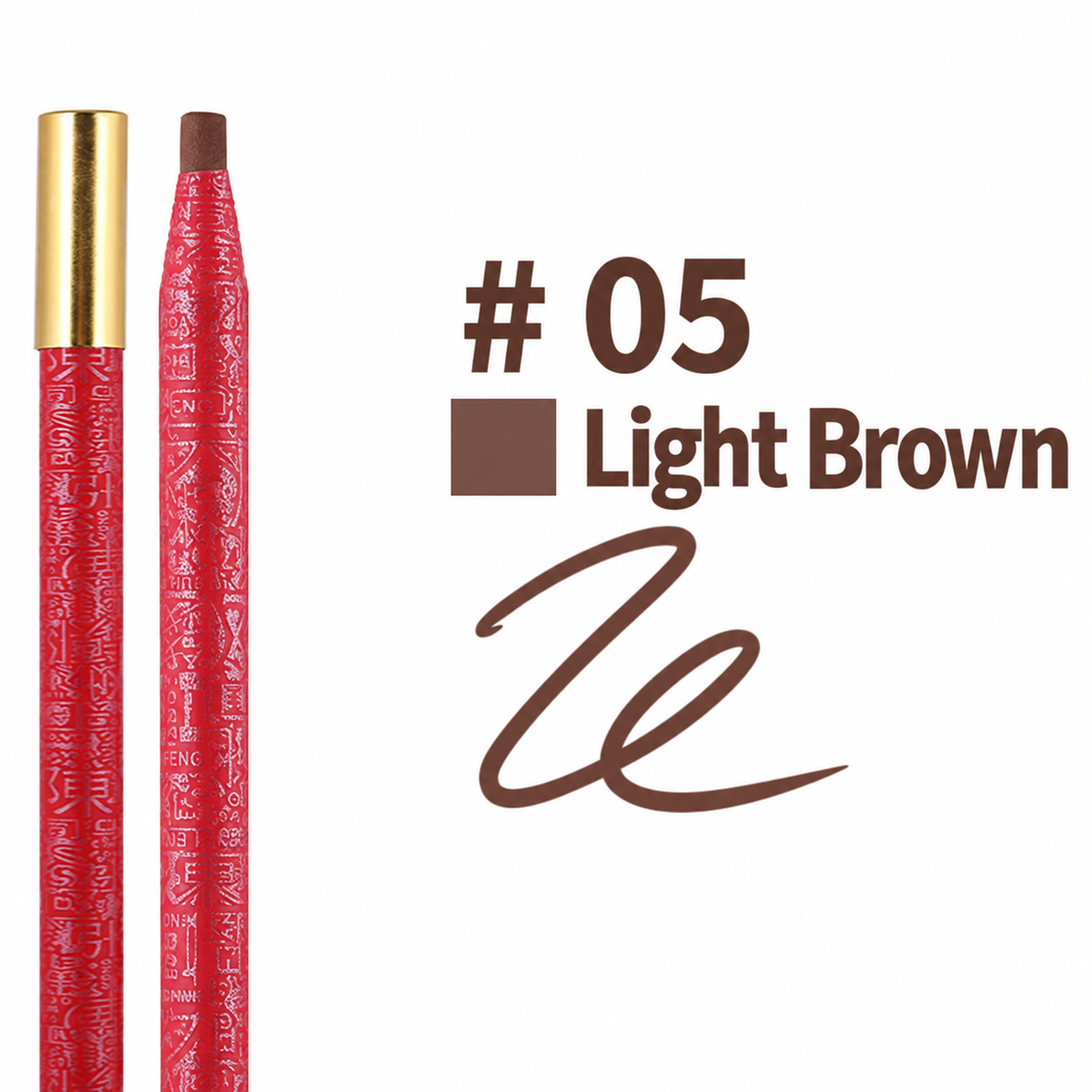 Professional Pull-String Hard-Core Eyebrow Pencil – Waterproof PMU Brow Mapping Pencil, 12PCS/Box