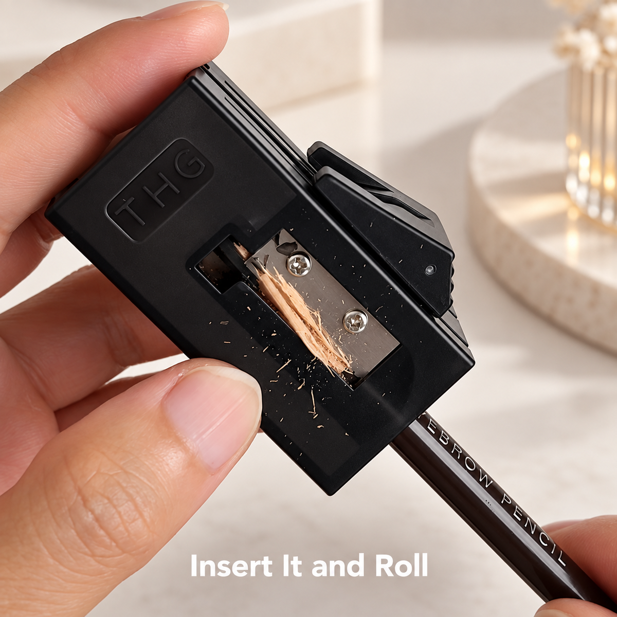 THG Professional Eyebrow Pencil Sharpener – Machete Tip PMU Brow Pencil Shaping Tool