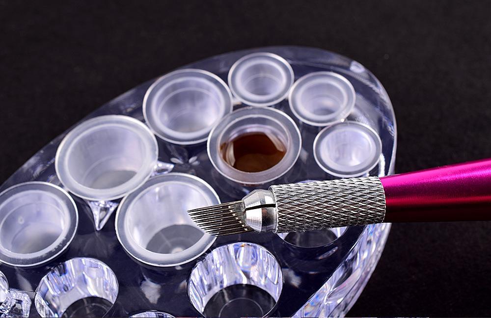 Acrylic Permanent Makeup Pigment Holder - 5 Pieces