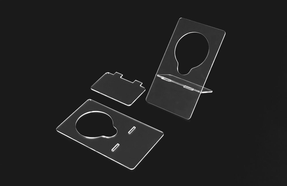 Acrylic Transparent Display Stand – Minimalist Stand for PMU, Lash, and Beauty Product Presentation