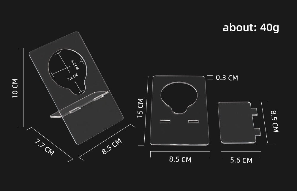 Acrylic Transparent Display Stand – Minimalist Stand for PMU, Lash, and Beauty Product Presentation
