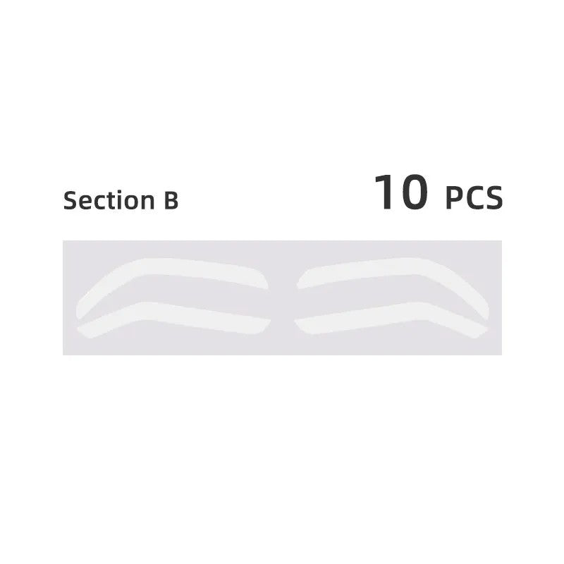 Adjustable Eyebrow Practice Stickers – PMU & Makeup Training Tool (10 Sheets/Pack)