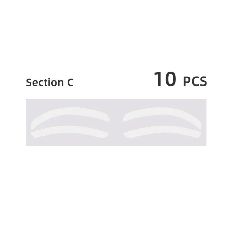 Adjustable Eyebrow Practice Stickers – PMU & Makeup Training Tool (10 Sheets/Pack)