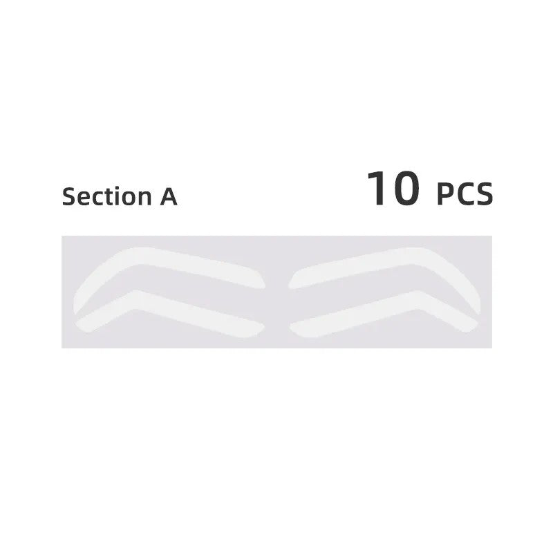 Adjustable Eyebrow Practice Stickers – PMU & Makeup Training Tool (10 Sheets/Pack)