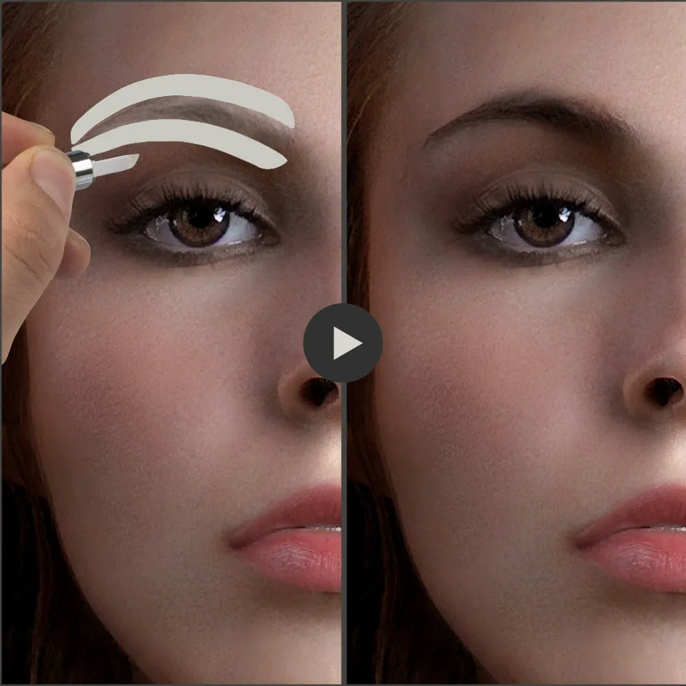 Adjustable Separate Eyebrow Mapping Stencil Stickers – PMU Brow Practice & Design Guides