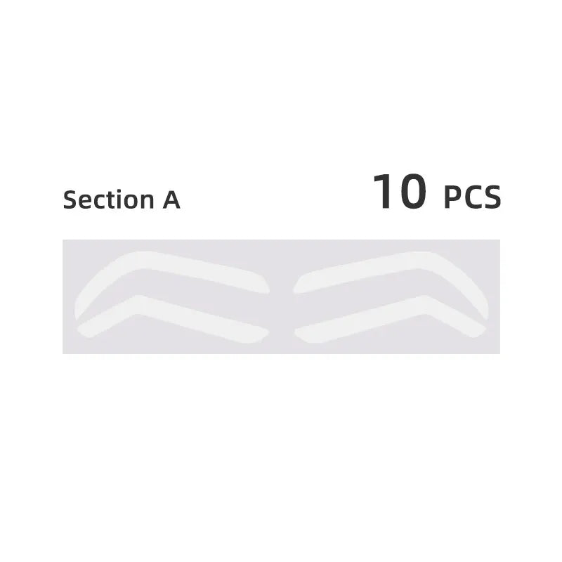 Adjustable Separate Eyebrow Mapping Stencil Stickers – PMU Brow Practice & Design Guides