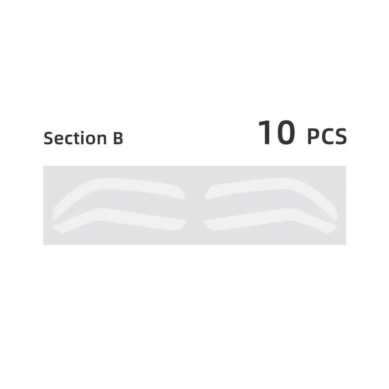 Adjustable Separate Eyebrow Mapping Stencil Stickers – PMU Brow Practice & Design Guides