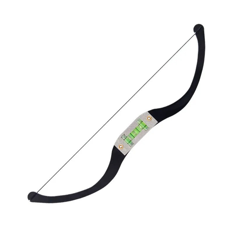 Aluminum Alloy Bow-Shaped Eyebrow Ruler with Horizontal & Vertical Level