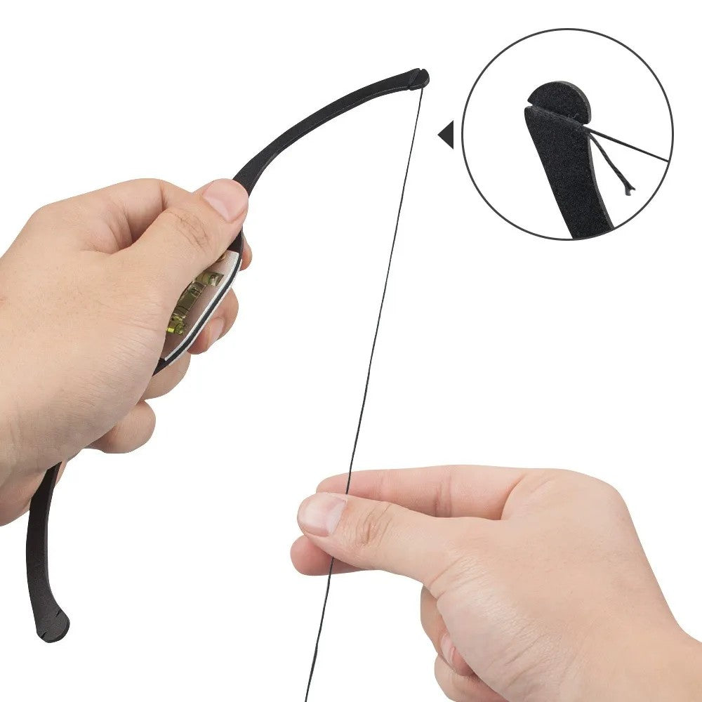 Aluminum Alloy Bow-Shaped Eyebrow Ruler with Horizontal & Vertical Level
