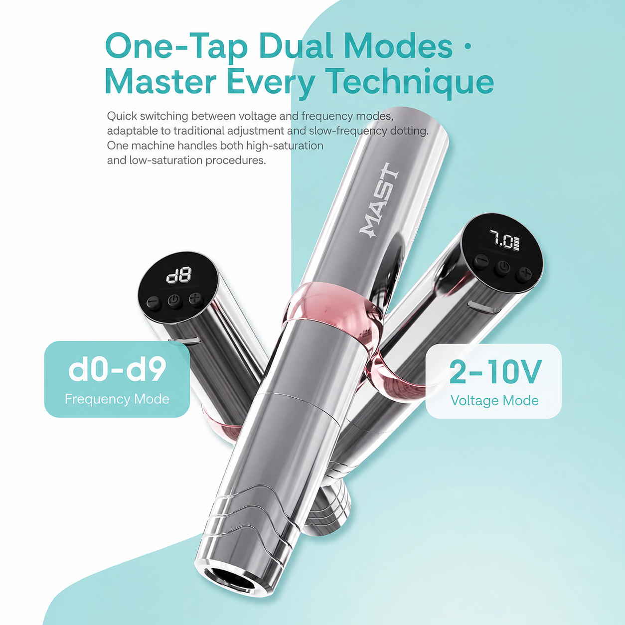 Mast P10 Pro Wireless PMU Machine – Professional Brushless Wireless Tattoo & Permanent Makeup Pen