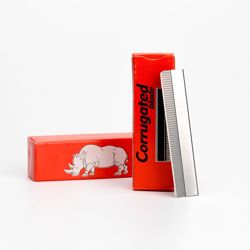 Professional Corrugated Eyebrow Razor Blades – Carbon Steel / Stainless Steel