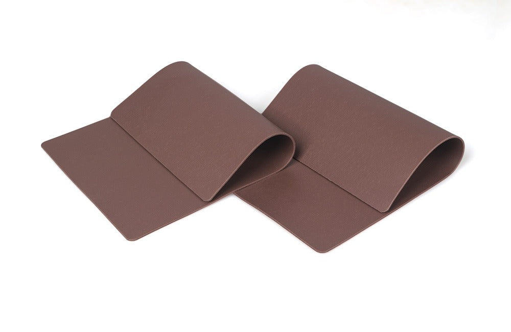 Blank Brown Double-Sided PMU & Tattoo Practice Skin | Long Rectangle Flexible Silicone Training Pad