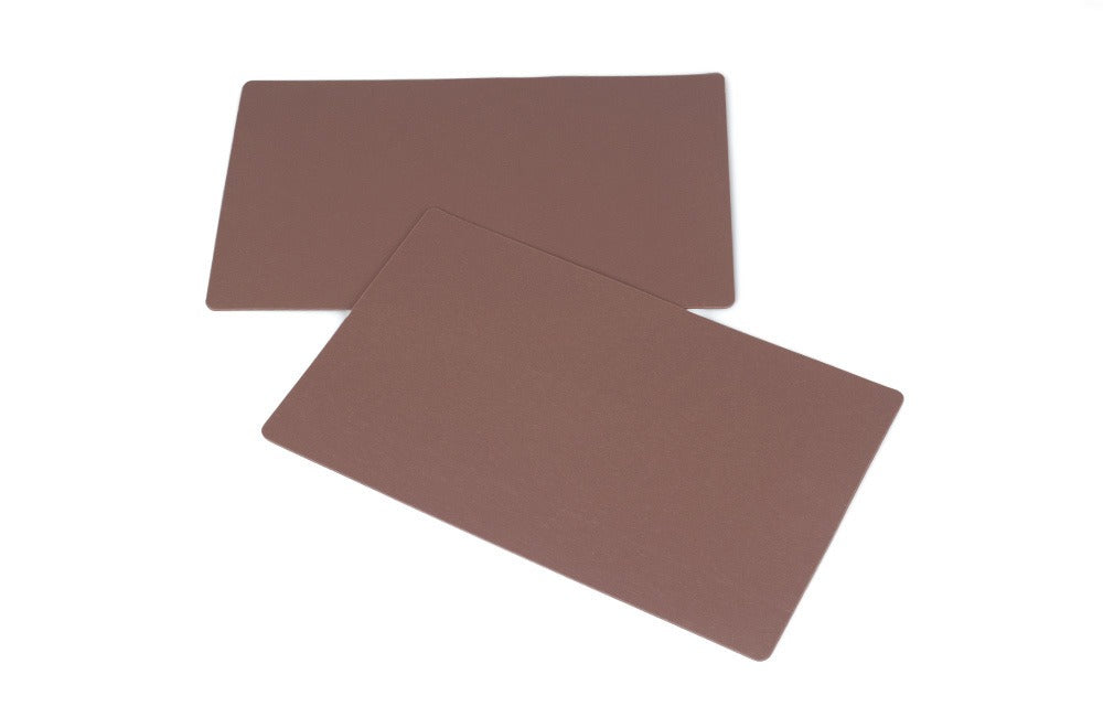 Blank Brown Double-Sided PMU & Tattoo Practice Skin | Long Rectangle Flexible Silicone Training Pad