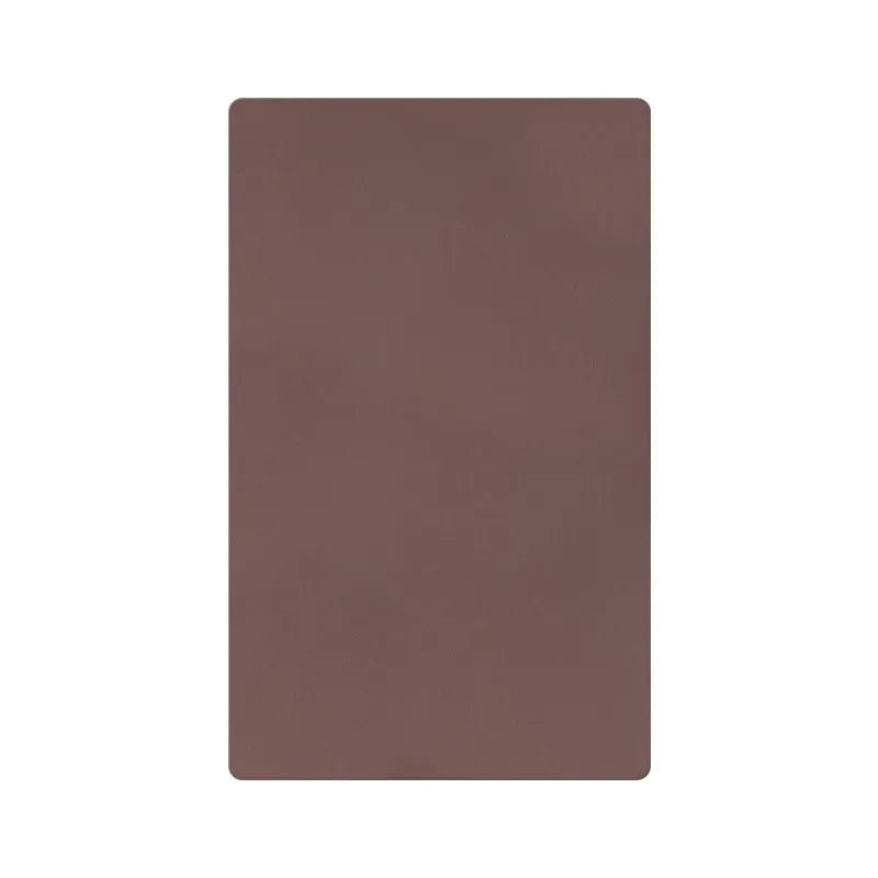 Blank Brown Double-Sided PMU & Tattoo Practice Skin | Long Rectangle Flexible Silicone Training Pad
