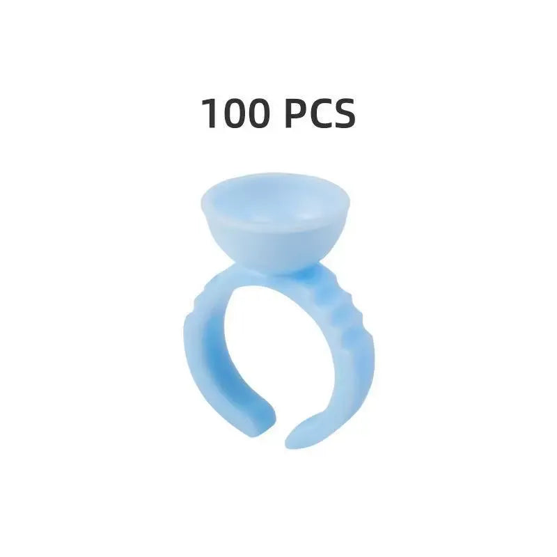 Blue PMU Pigment Ring Cups – Divided & Non-Divided