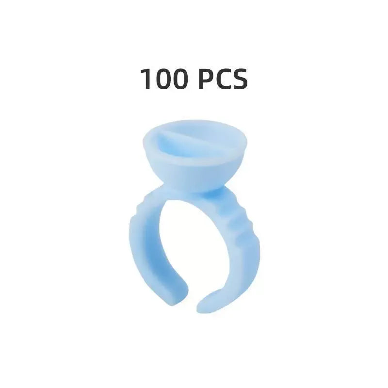 Blue PMU Pigment Ring Cups – Divided & Non-Divided