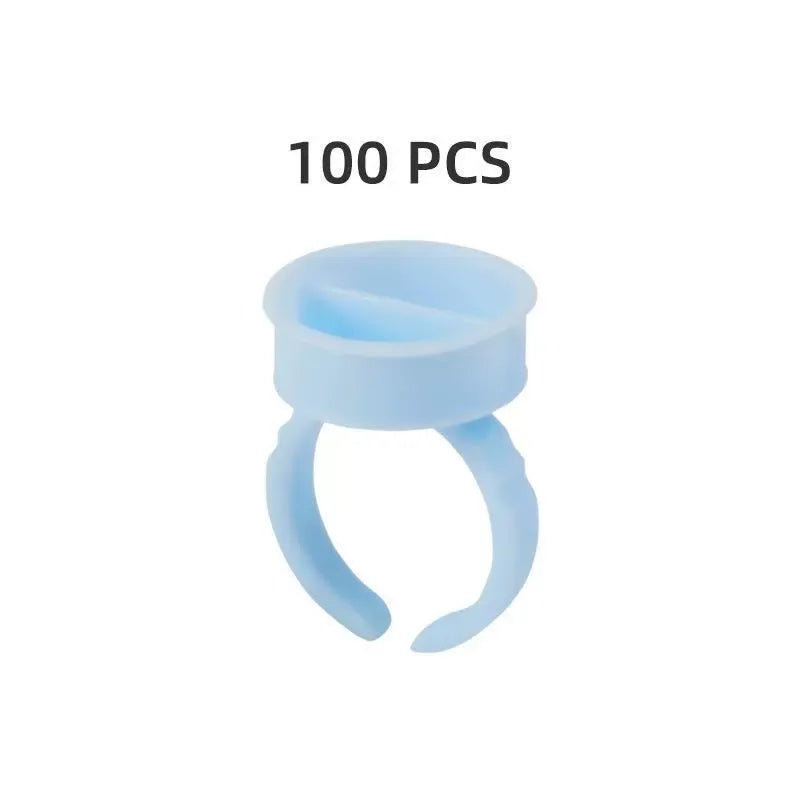 Blue PMU Pigment Ring Cups – Divided & Non-Divided