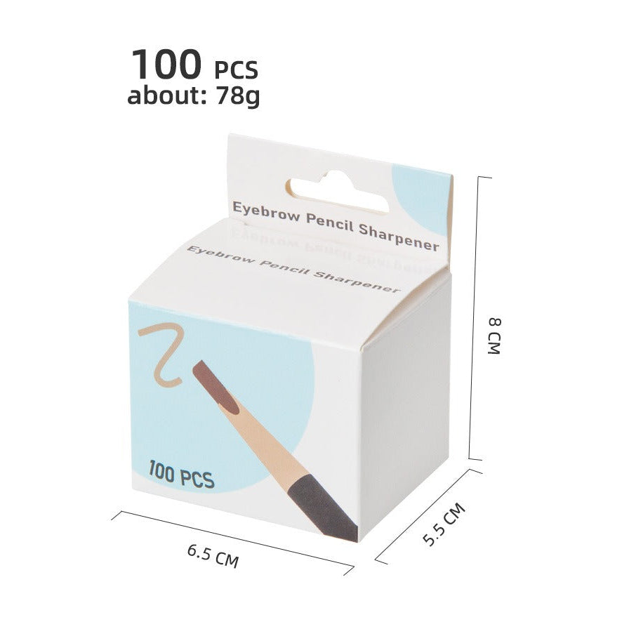 Brow Pencil Sharpener Sand Pads | 100PCS PMU Eyebrow Pencil Sharpening Sheets