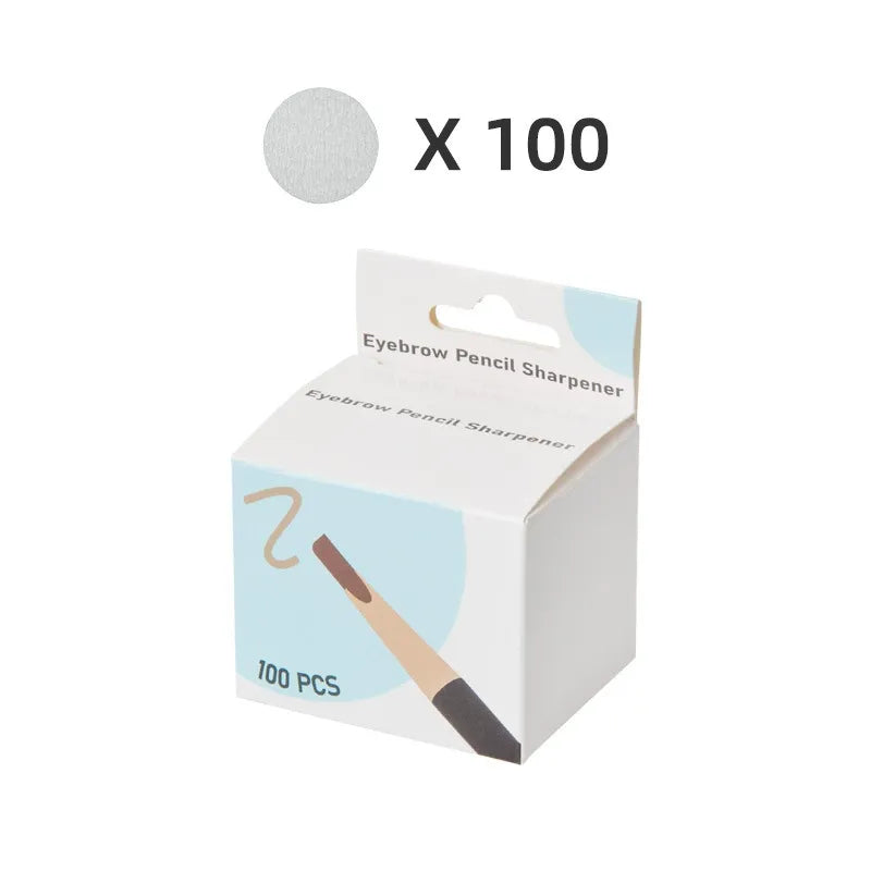Brow Pencil Sharpener Sand Pads | 100PCS PMU Eyebrow Pencil Sharpening Sheets