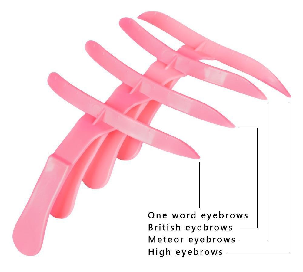CS Eyebrow Shaping Guide 4-Piece Set – Reusable Brow Mapping & Design Templates