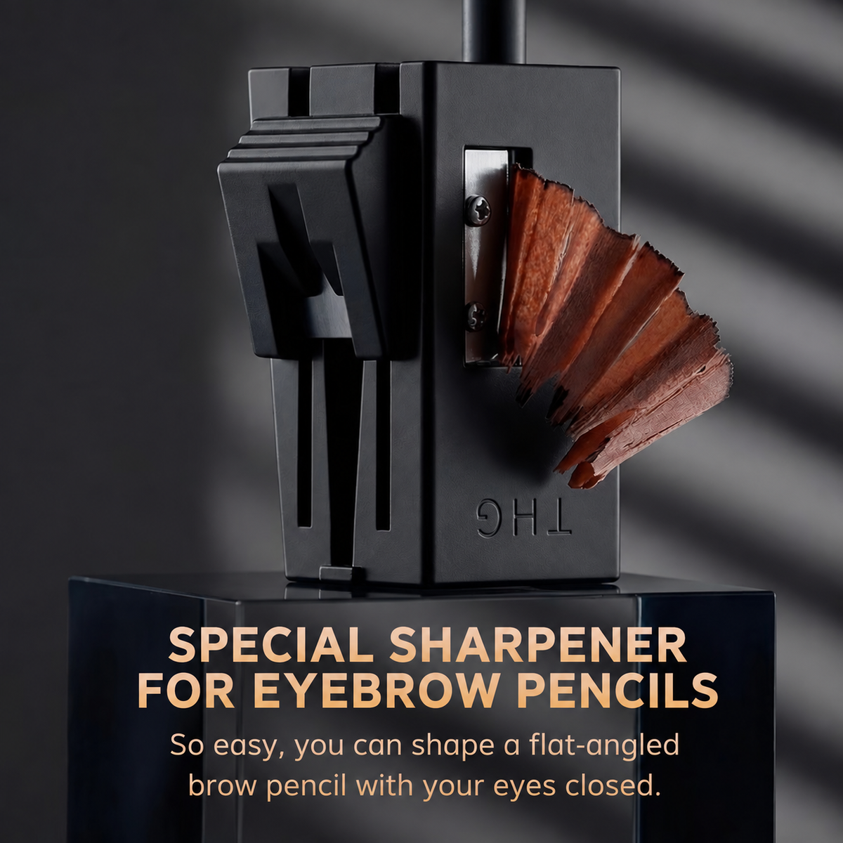 THG Professional Eyebrow Pencil Sharpener – Machete Tip PMU Brow Pencil Shaping Tool