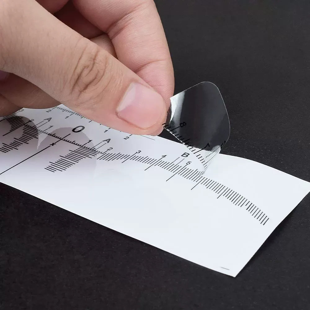 Disposable Eyebrow Mapping Ruler Sticker – Professional PMU Brow Design Measuring Tool