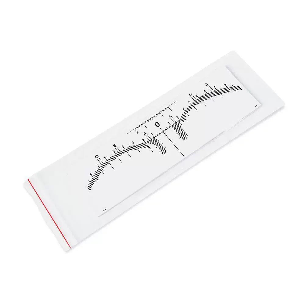 Disposable Eyebrow Mapping Ruler Sticker – Professional PMU Brow Design Measuring Tool