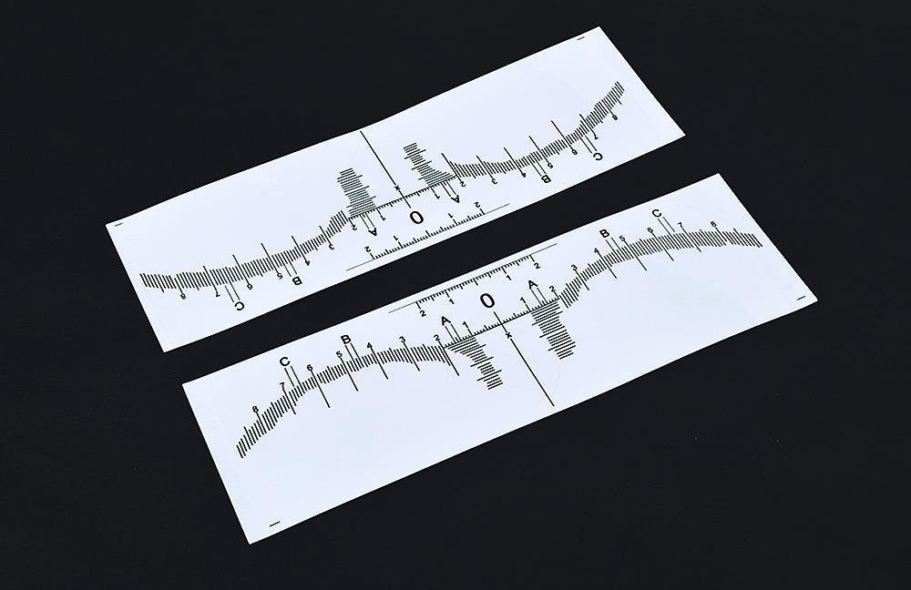 Disposable Eyebrow Mapping Ruler Sticker – Professional PMU Brow Design Measuring Tool