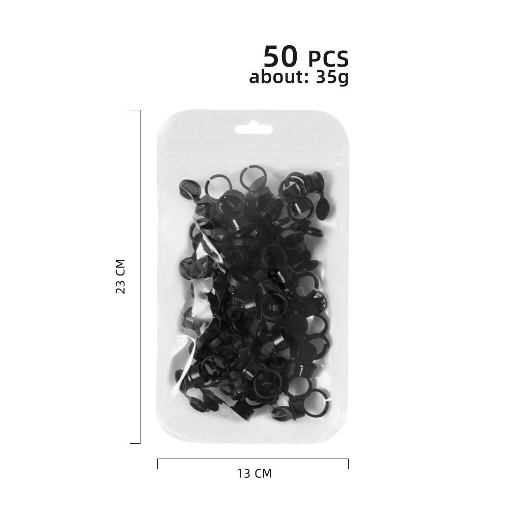 Disposable Flip-Top Pigment Ring Cups – 50pcs Adjustable PMU Ink Cups