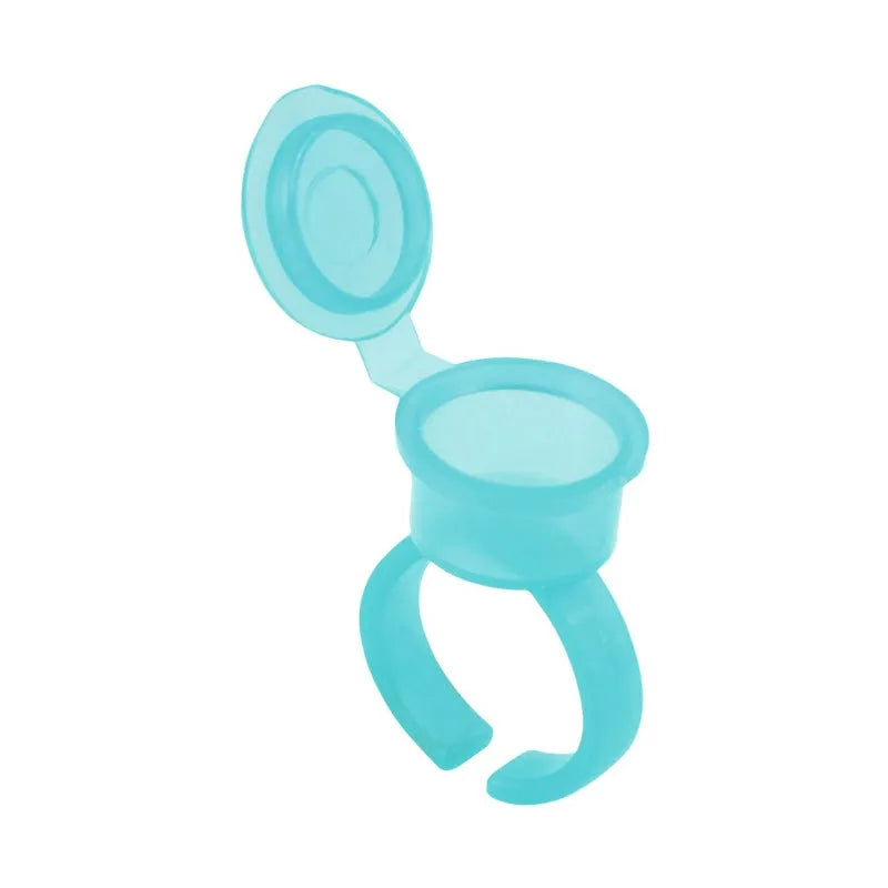 Disposable Flip-Top Pigment Ring Cups – 50pcs Adjustable PMU Ink Cups