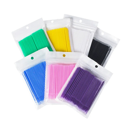 Disposable Nano Micro Applicator Swabs – Precision Cleaning & Lash Extension Beauty Tools (About 100PCS/Bag)