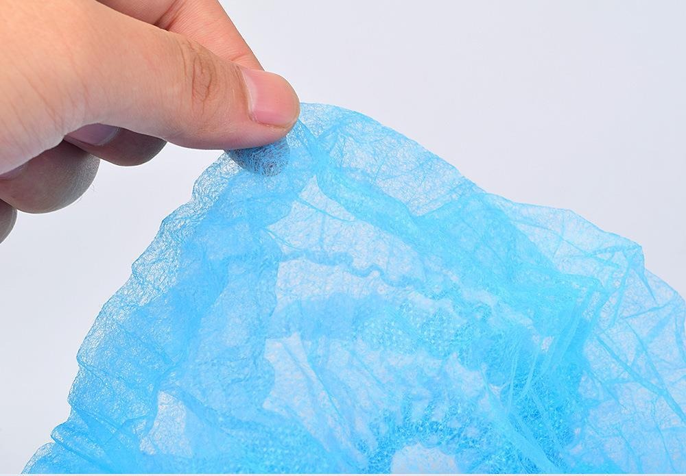 Disposable Non-Woven Bouffant Caps – 100pcs Blue Hair Covers