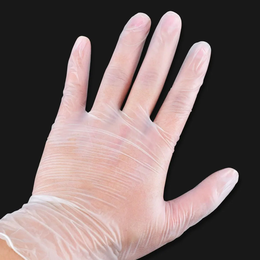 Disposable PVC Gloves for PMU & Beauty Use | 50PCS Transparent Hygiene Gloves
