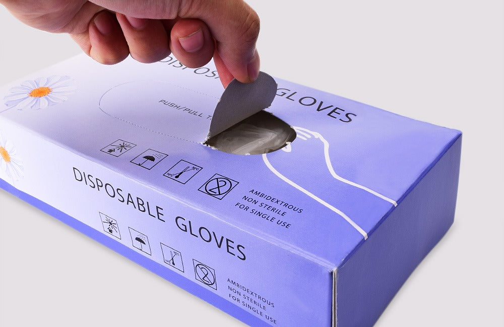 Disposable PVC Gloves for PMU & Beauty Use | 50PCS Transparent Hygiene Gloves