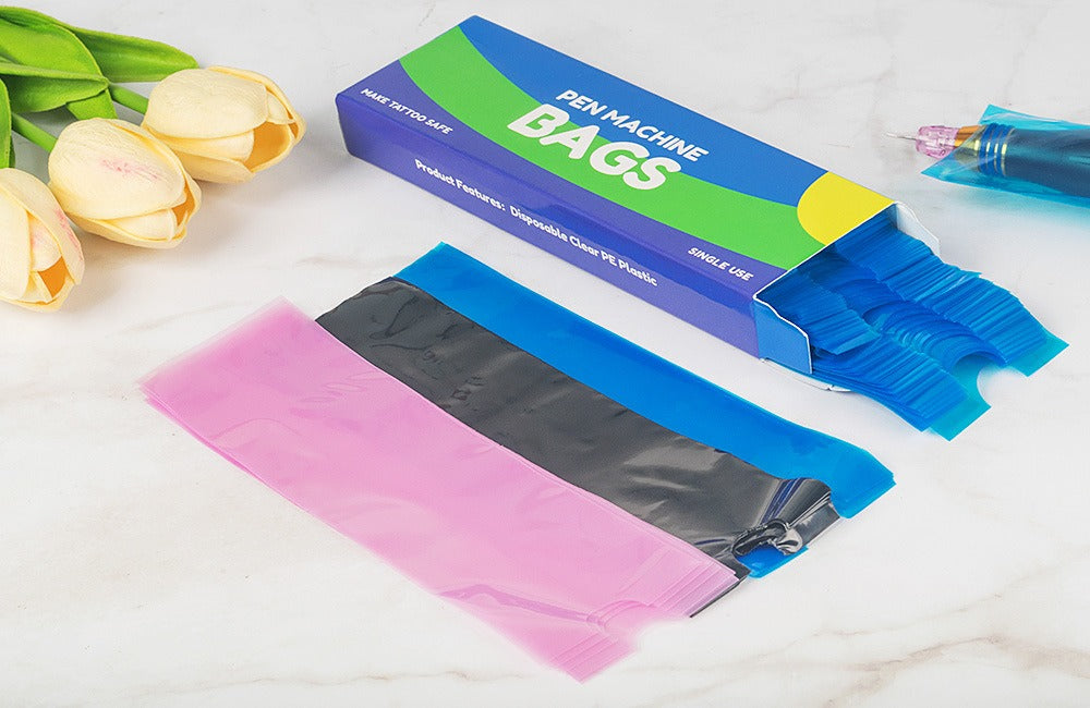Disposable Pen Machine Bags – Hygienic Protection for PMU & Tattoo Artists (200 pcs/box)