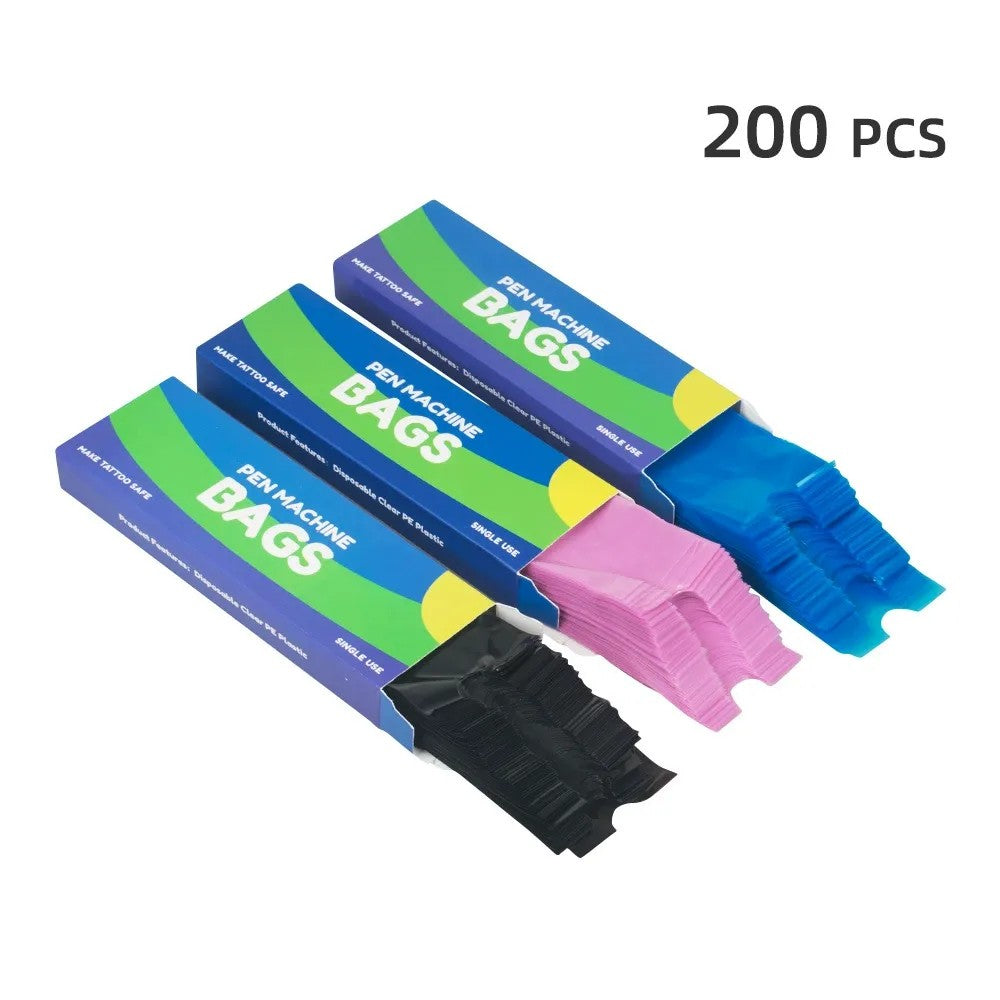 Disposable Pen Machine Bags – Hygienic Protection for PMU & Tattoo Artists (200 pcs/box)