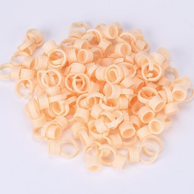 Disposable Soft Silicone Pigment Ring Cups – 100PCS PMU Ink Holder