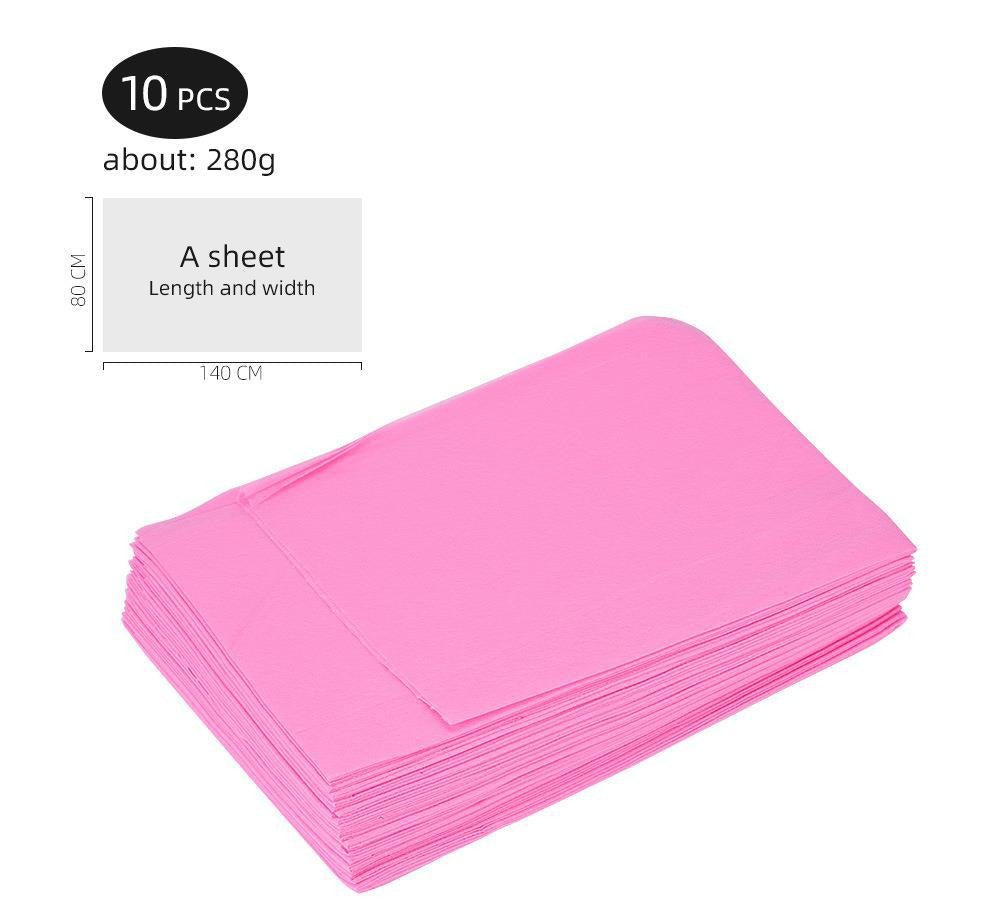 Disposable Waterproof Bed Sheets for PMU & Beauty Salon – 10pcs Disposable Spa Treatment Sheets